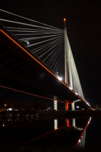 Photo of brigde over Ada in Belgrade, Serbia