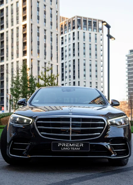 Photo of Premier Limo Team - Mercedes-Benz S Class 2024 in front of buildings