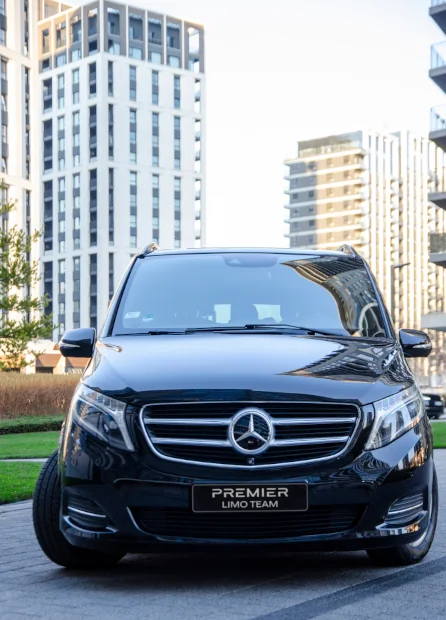 Photo of Premier Limo Team - Mercedes-Benz V Class 2017 in front of buildings