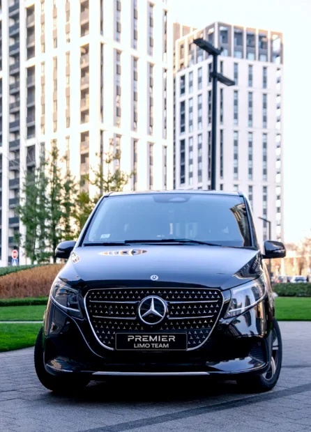 Photo of Premier Limo Team - Mercedes-Benz V-Class 2025 in front of buildings